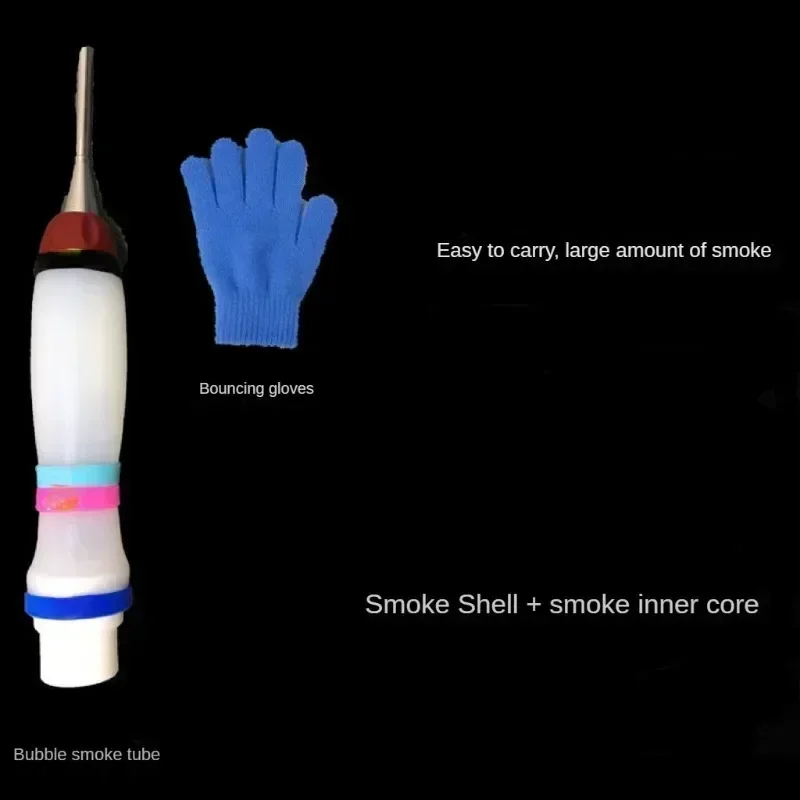 Professional Smoke and Bubble Show Tools with Magic Flame Foam Tubes and Rabbit Ear Props