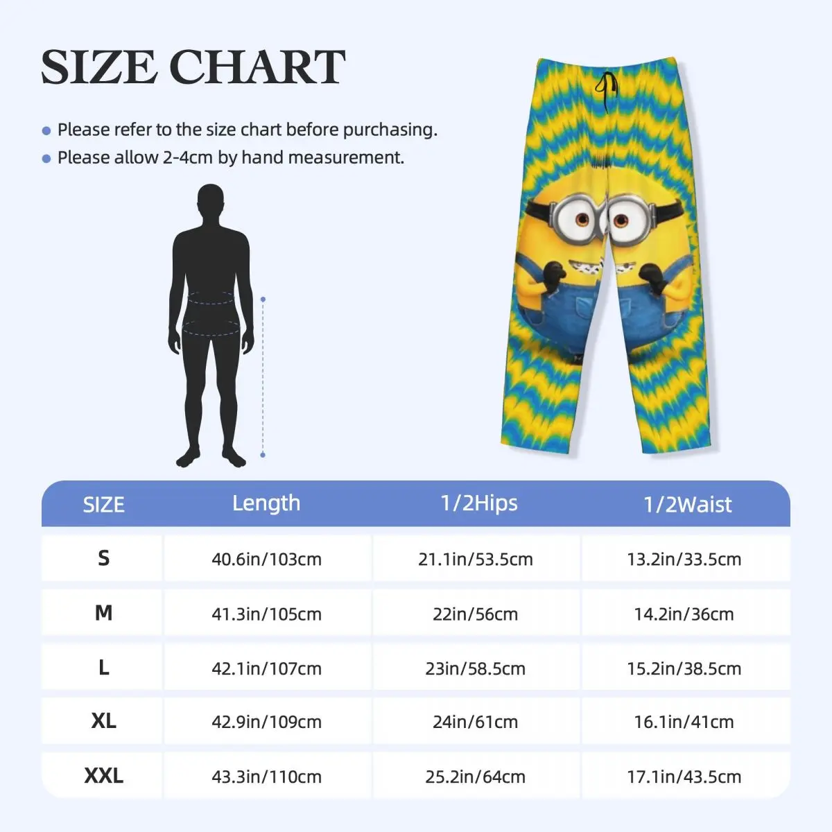 Pantalones de pijama personalizados de Minions The Rise Of Gru para hombre, ropa de dormir con cintura elástica, pantalones de salón para dormir con bolsillos