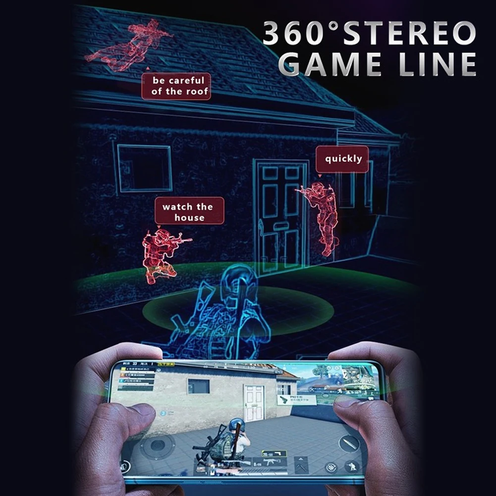 Draadloze koptelefoon Gaming Stereo-oordopjes Dual Mode Game/Audio-visuele modus Lage latentie Ruisonderdrukkende sportheadsets