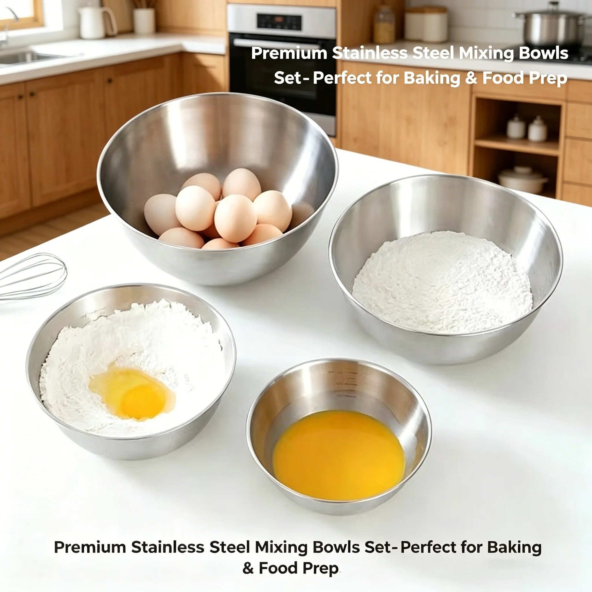 Conjunto de 5 Tigelas de Aço I - Baking (Kitchen Ingredient) avaliação e preço