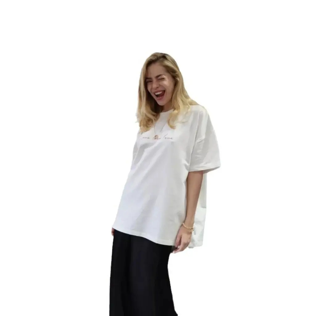 

American Style Cotton round Neck T-shirt for Women Loose Fit Summer Top Trendy Half Sleeve Casual All-match Cool Fashion
