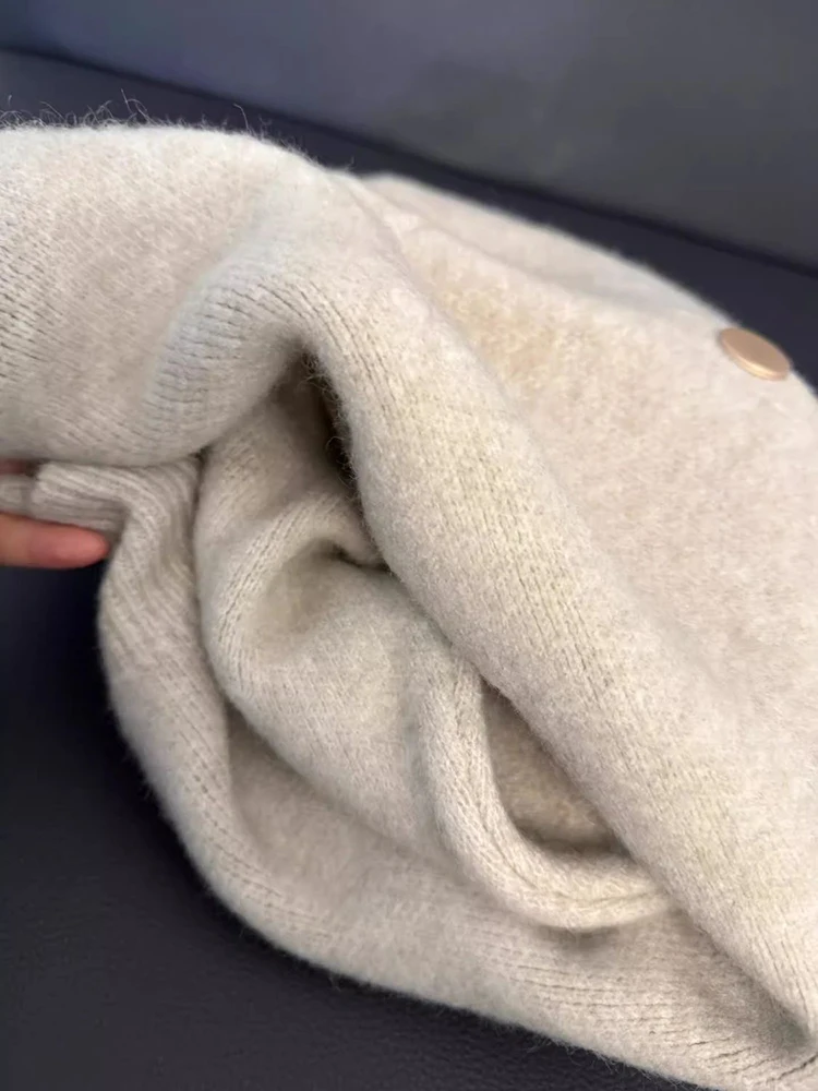 Cardigan en tricot pour femmes, Style coréen doux et paresseux, col rond, simple boutonnage, pulls décontractés, Y2K, doux, Preppy, automne