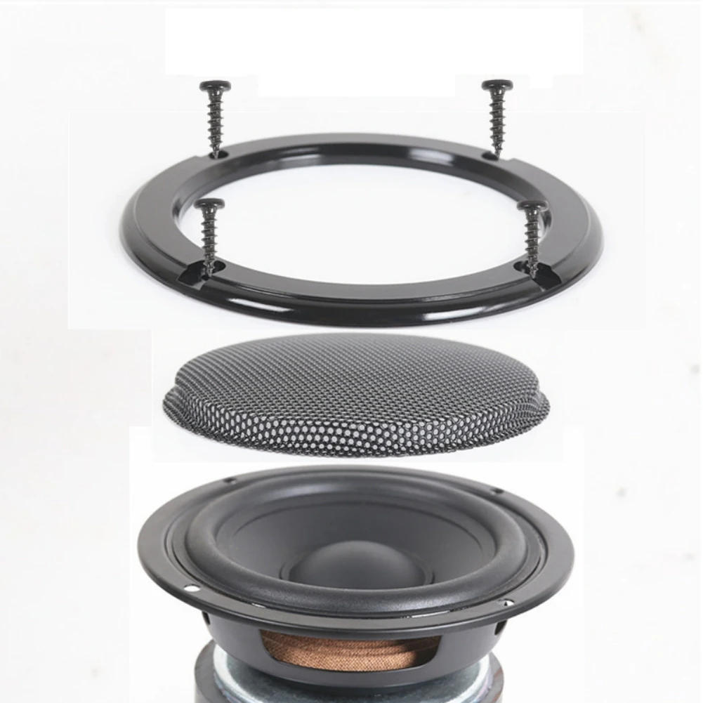 HIFI DIY 2 3 4 5 6 8 10 Inch Speaker Net Cover High-grade Car Home Mesh Enclosure Speakers Plastic Frame Metal Iron Wire Grilles