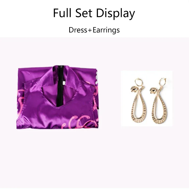 Boa Hancock Cosplay Kostuums Paarse Jurk Cheongsam Een Anime Stuk Rollenspel Uniform Halloween Carnaval Party Outfit Voor Vrouwen