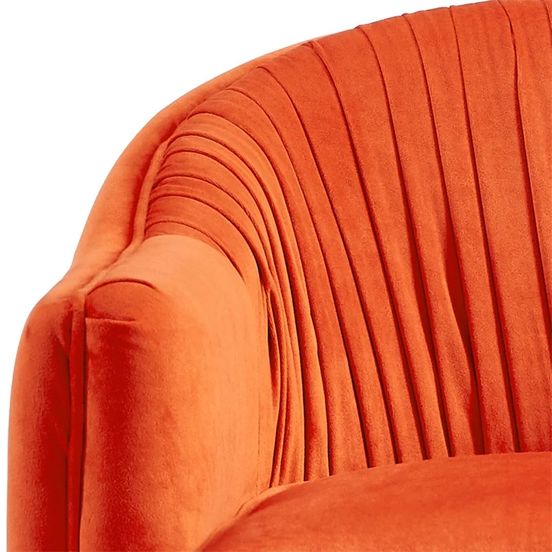 

Italian minimalist light luxury modern Nordic small apartment living room single sofa chair pleated creative designer leisure