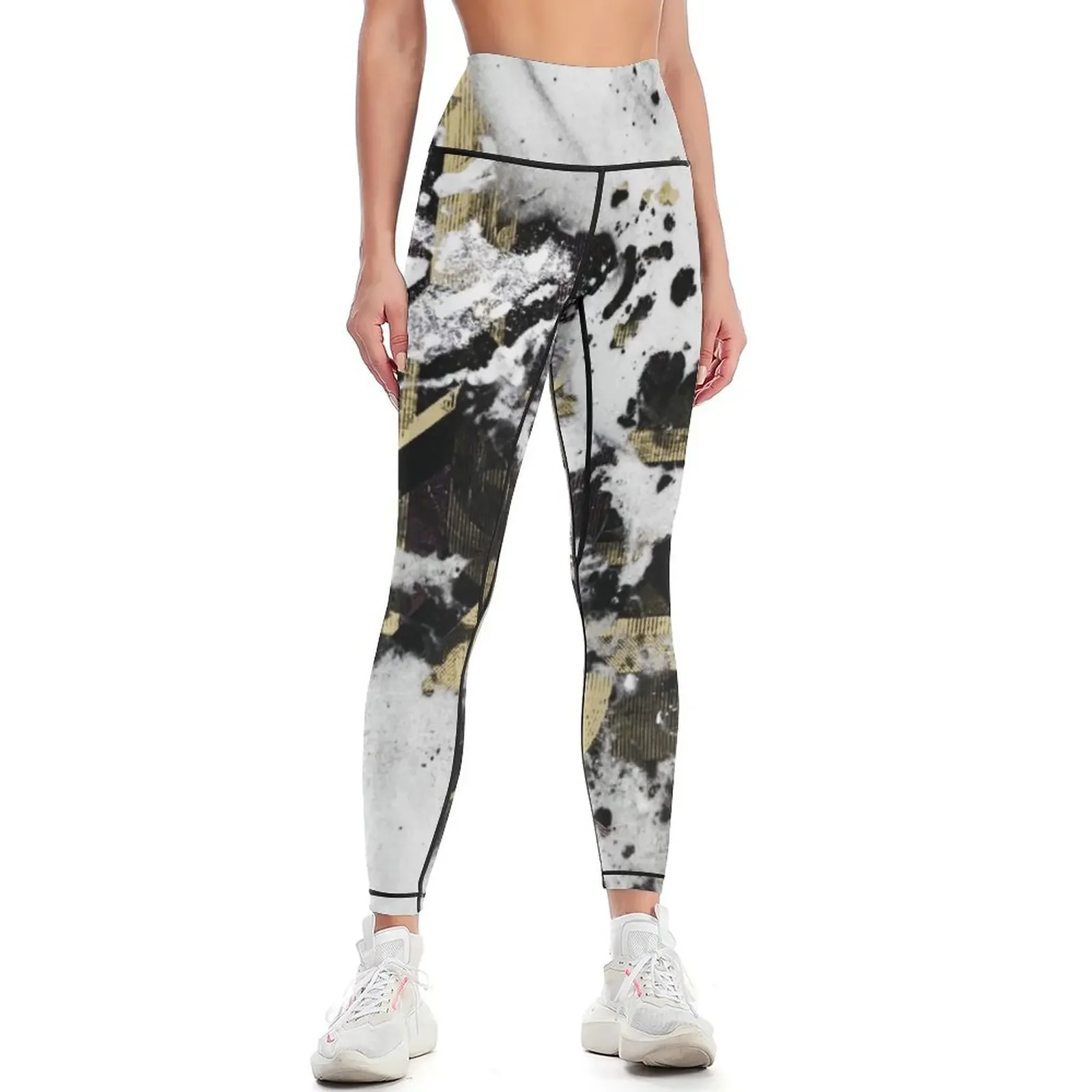 

Abstract Calligraphy Leggings Pants sport Sports female workout clothes for active wear Womens Leggings