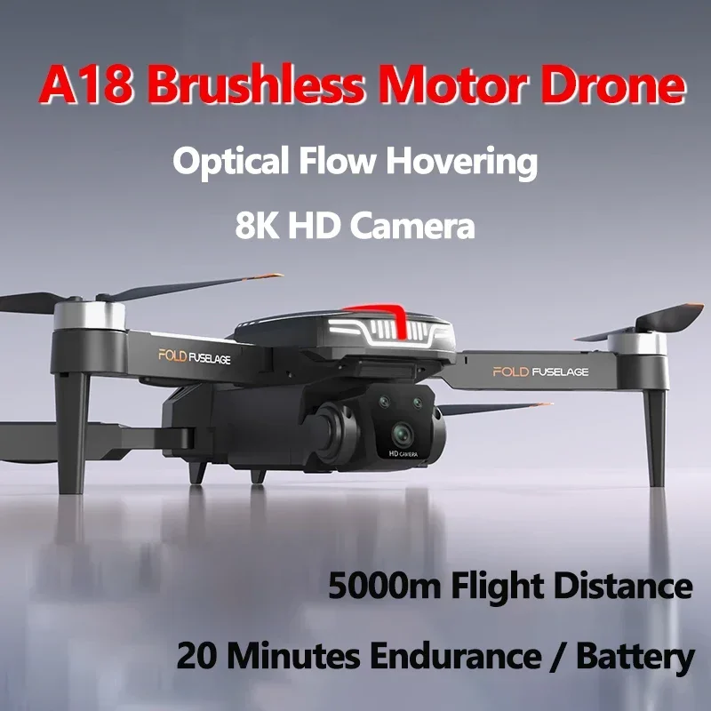 

A18 Dual Camera Brushless Drone Optical Flow Localization Avoiding Obstacles Aerial Photography Quadcopter for Xiaomi Travel