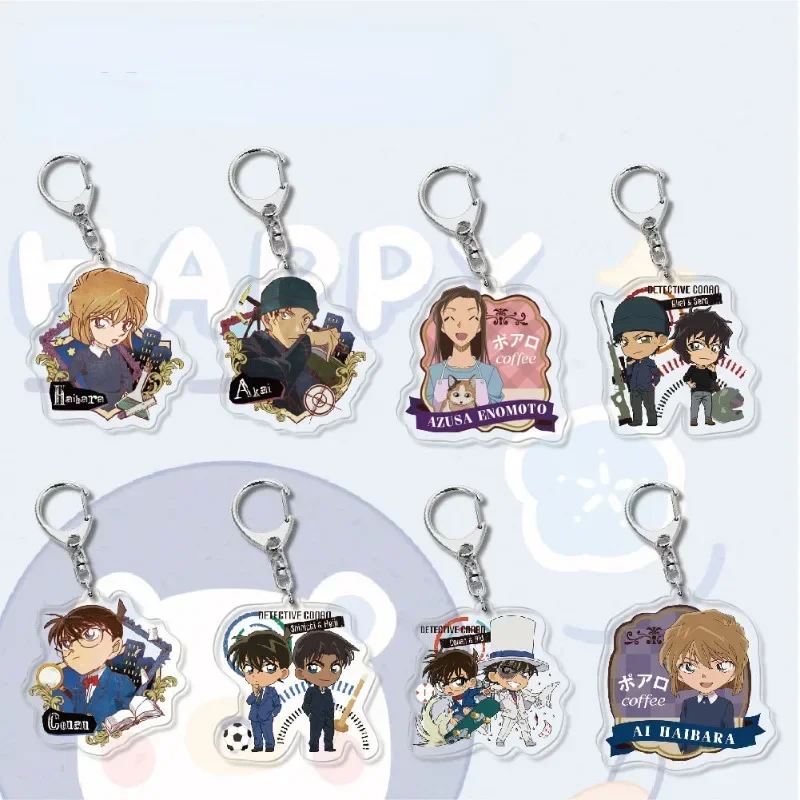 Creative Detective Conan Acrylic Keychain Cosplay Accessory Anime Pendant Gift