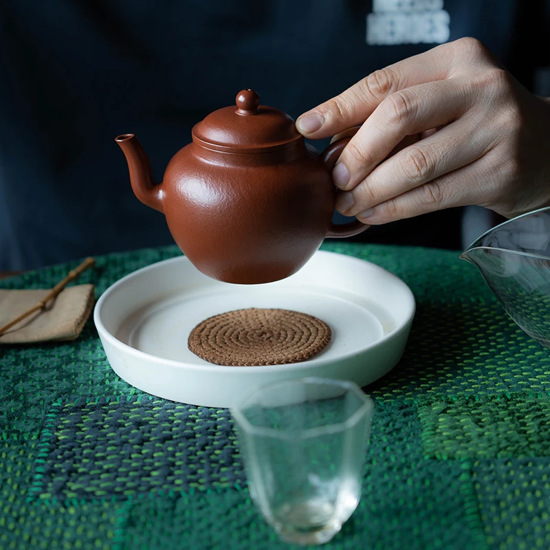 Yixing Purple Clay Pot Pure Handmade Zhao Zhuang Pear Peel, Zhu Ni, Heng Yuan, Lotus Seed Pot, Xu Jingen's Disciple Wu Cheng