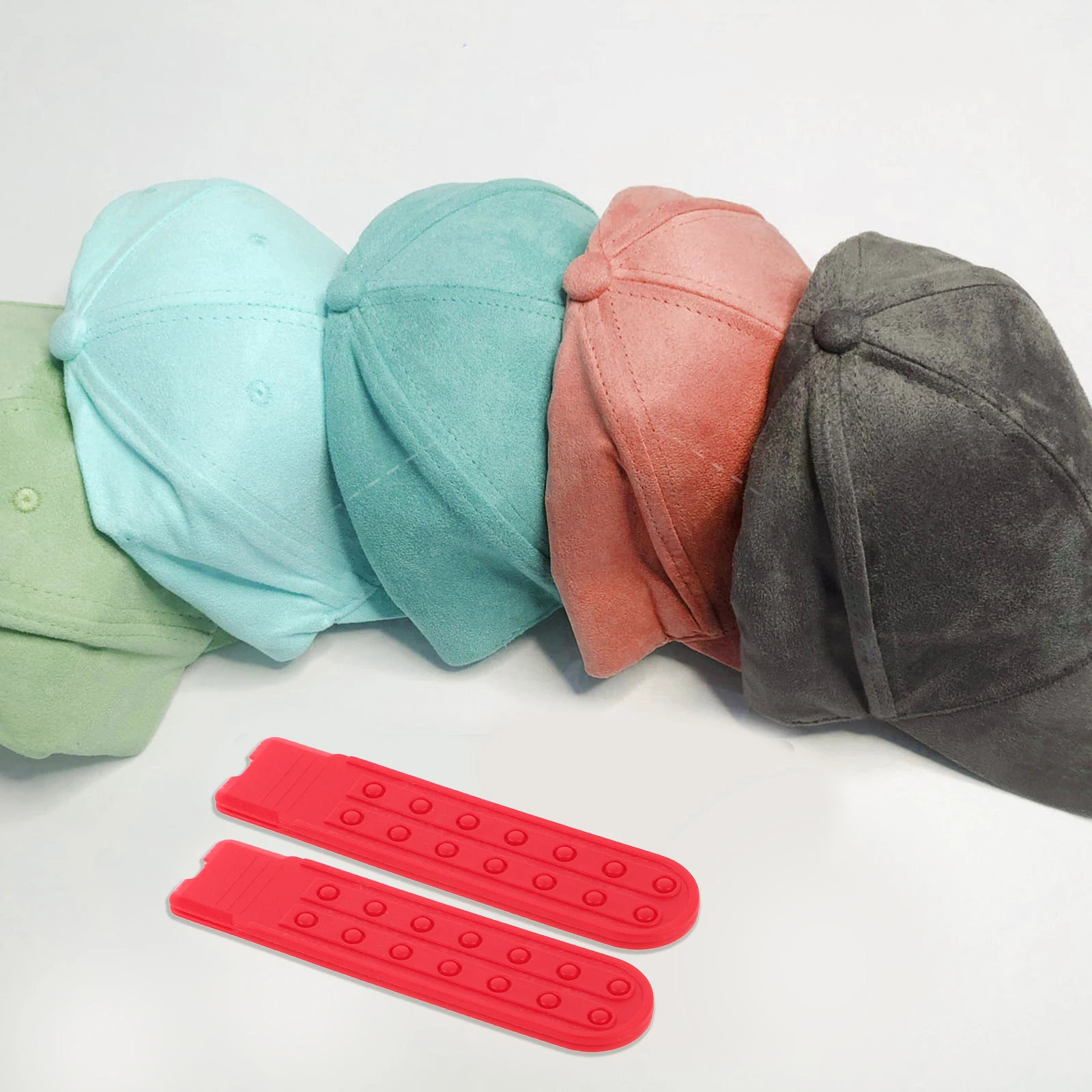 

5 Sets Holes Plastic Hat Buckle Adjustable Snapback Extenders Blue Portable Portable Hat Straps Cap Straps Replaceable