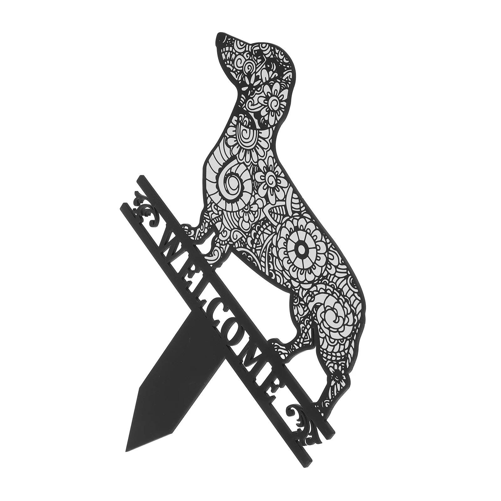 

Dog Shape Acrylic Garden Sign Stake Decorative Animal Yard Ornament Outdoor Garden Lawn Stake Ornament Dog Statues Outdoor