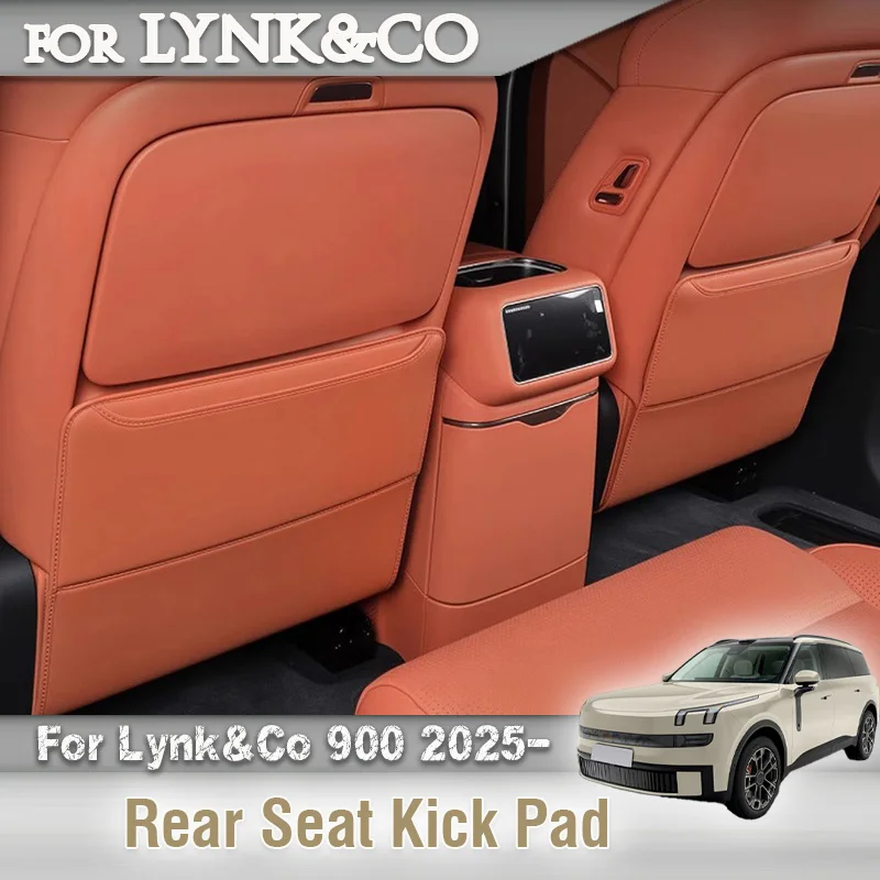 

For Lynk&Co 900 2025 2026 Anti Scratch Seat Back Shield Car Seat Back Protector Waterproof Kick Pad Decoration Accessories