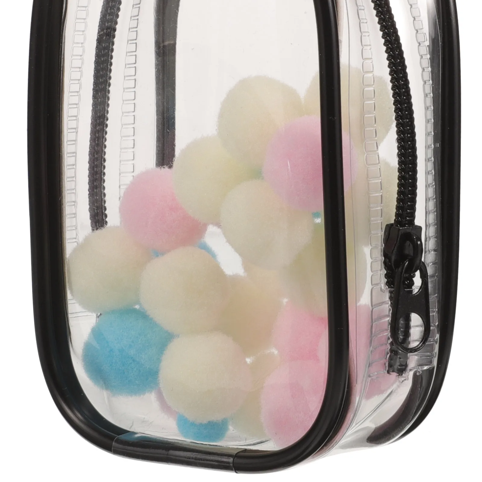 

1 set Clear Mini Transparent Bag Black Hanging Buckle Dustproof Portable Case Travel Pouch For Figure Display Storage