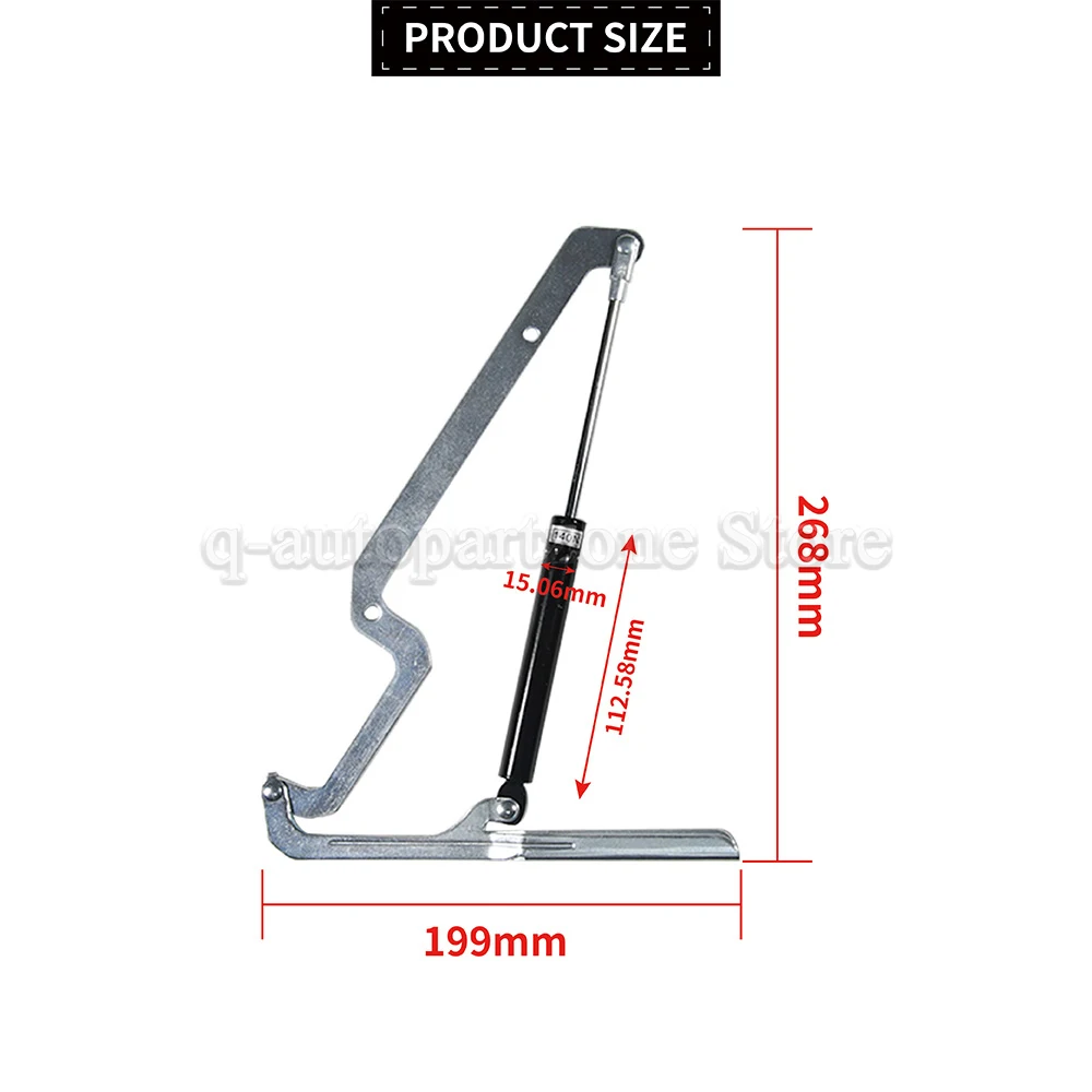 WLPS Hinge Replacement for Keter Max Arc Ace Hydraulic For Piston Lift Garbage Can Box For Keter Store-It Out Deck Box