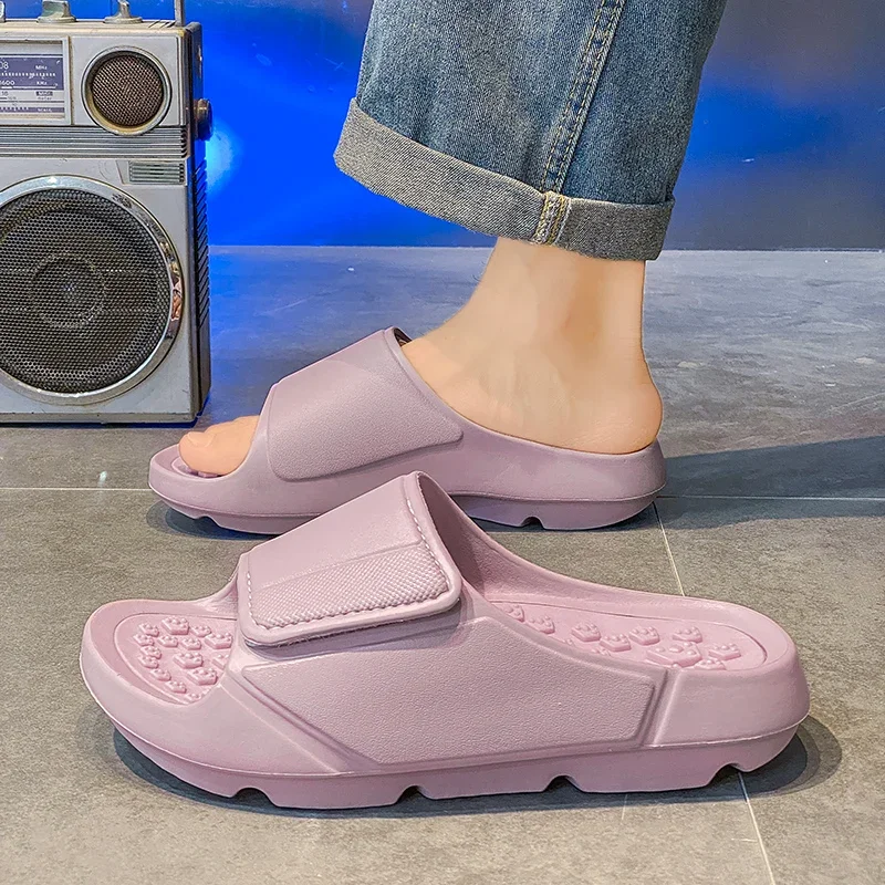 Outdoor-Sandalen, Strand-Freizeitschuhe, Neue Sommer-Herren-Massage-Pantoffeln, Indoor-Slipper mit Weicher Sohle, Herren-Flip-Flops, Herrenschuhe – Detail 24
