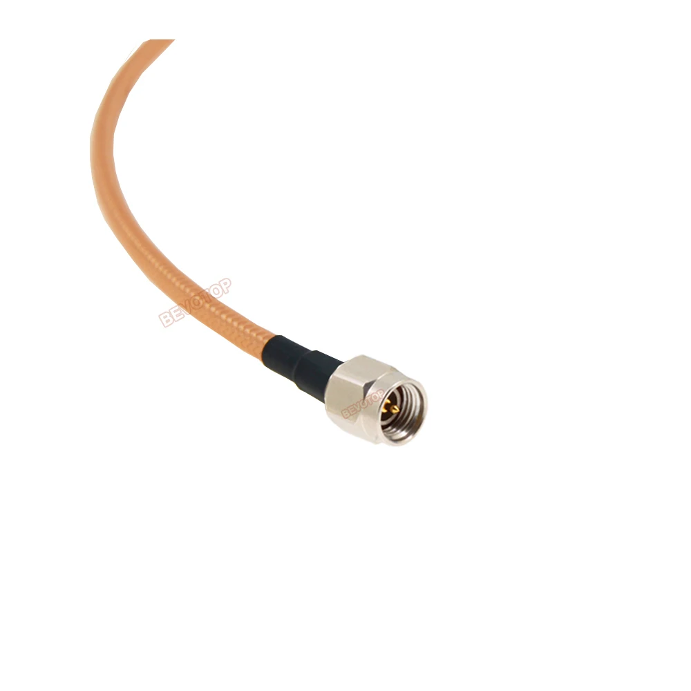 Rg142 Sma Man Naar Sma Mannelijke Plug Vernikkelde Connector Dubbel Afgeschermd RG-142 Kabel Wifi Antenne Verlenging Jumper Pigtail