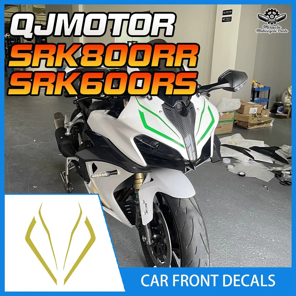 

For QJMOTOR SRK600RS front decals and decorative stickers, SRK800RR personalized decals and motorcycle accessories.