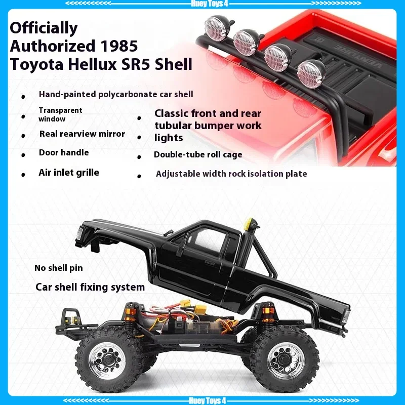 Hpi 1/18 Venture télécommande brossée/sans balais Simulation Hilux Sr5 4wd véhicule d'escalade tout-terrain jouet pour enfants cadeau
