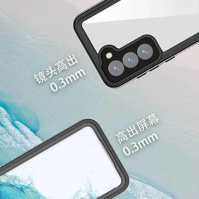 P68 Waterproof Drop Proof Dust Proof Full Protection Cases For Samsung Galaxy S23 Plus Ultra Outdoor Swimming Phone Cover Case image 4