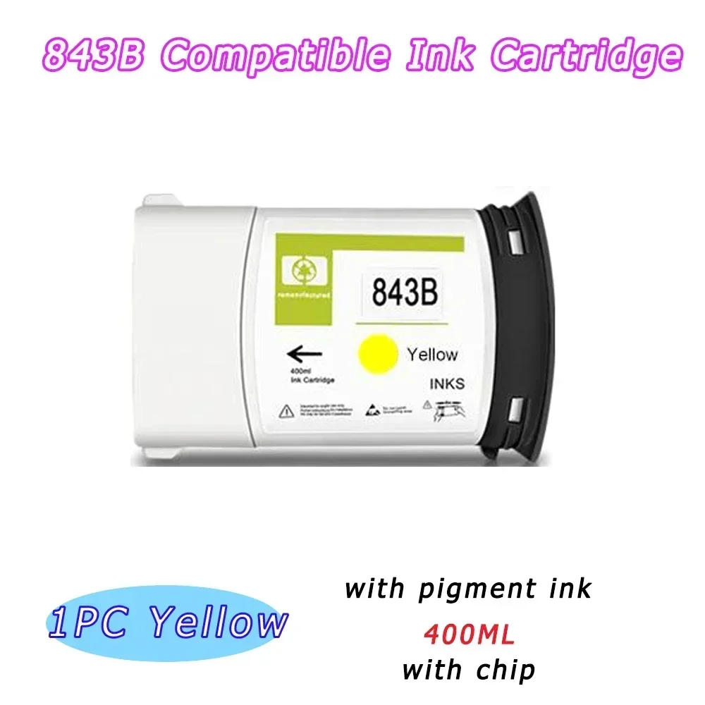 Printer 843 843B Cartridge Kit For HP Compatible Ink Cartridge with Full Pigment Ink For HP PageWide XL 4000 4100 4500 5000 5100