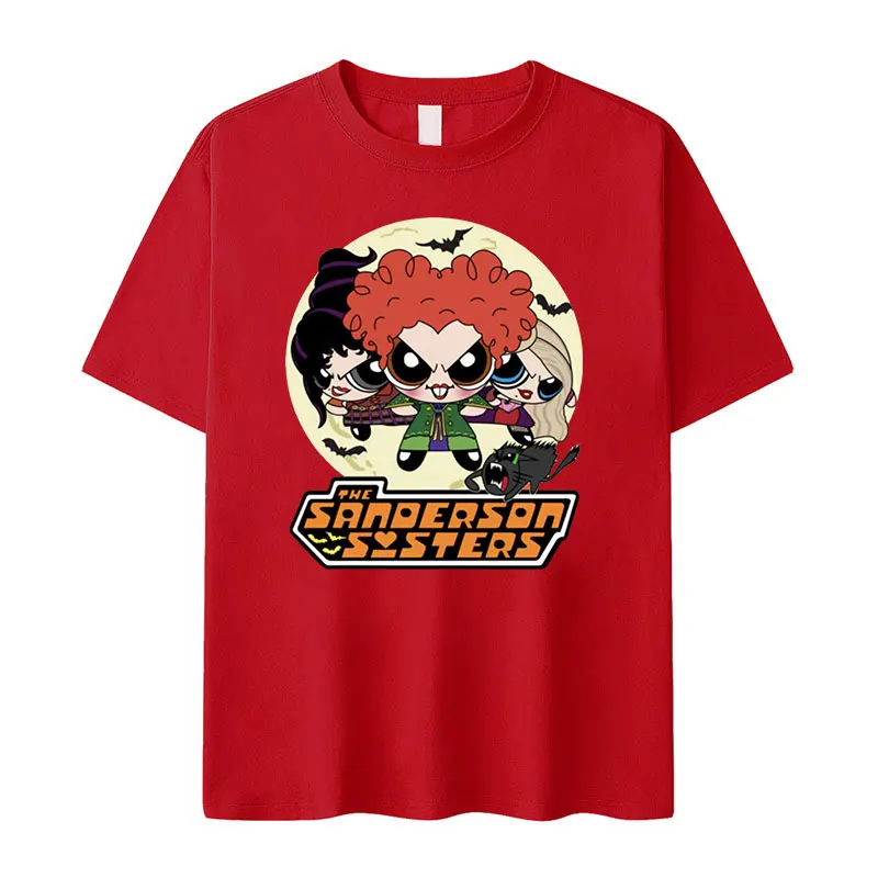 Vintage Powerpuff Girls Graphic T Shirt Men Women O-Neck High Quality Fashion T-shirts Tops Casual Cozy Cotton Oversized T-Shirt