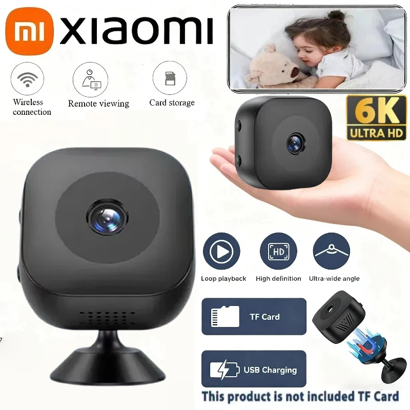 كاميرا 4K HD بكسل لاسلكية واي فاي مراقبة عن بعد كشف الحركة إنذار ذكي للرؤية الليلية كاميرا حماية أمنية جديد 2025