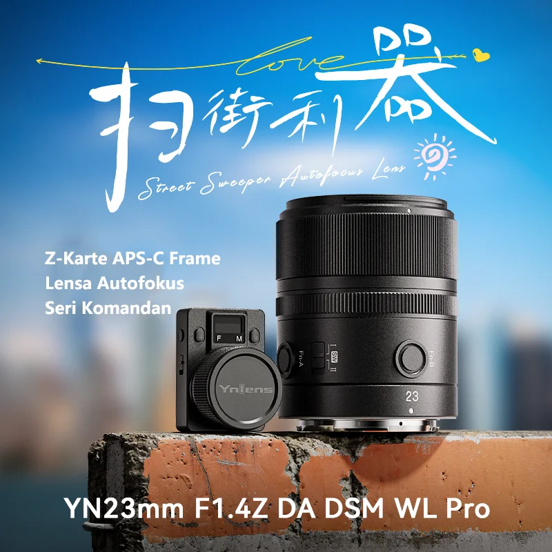 YONGNUO YN23mm F1.4Z DA DSM WL Pro APS-C  Camera Lens for Nikon Z ZFC Z9 Z6II Z7II Z50 Mount Series Cameras