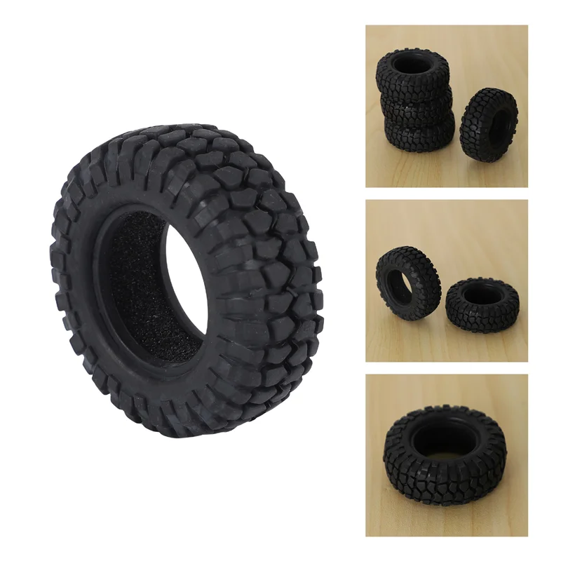 Kwalitatief! 4 Stuks 48 Mm 1.0 Zachte Rubberen Wiel Banden Band Voor 1/24 Rc Crawler Auto Axiale SCX24 90081 AXI00002 Upgrade Onderdelen