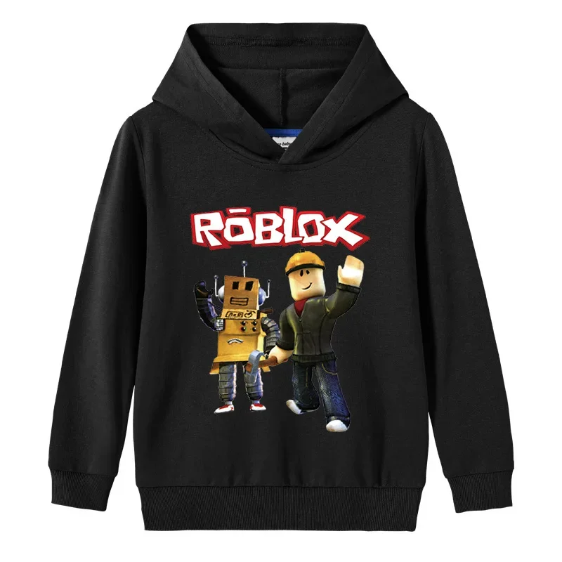 

Свитер Roblox из чистого хлопка для мальчиков и девочек, детский пуловер, куртка, Детский свитер на осень и зиму для сохранения тепла в подарок