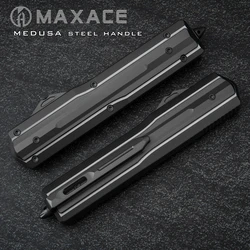 Maxaceknife MEDUSA OTF Comb Paring Folding Knife Tactical Survival Knife for Hunting Camping Fishing Fruit Cutting Tool