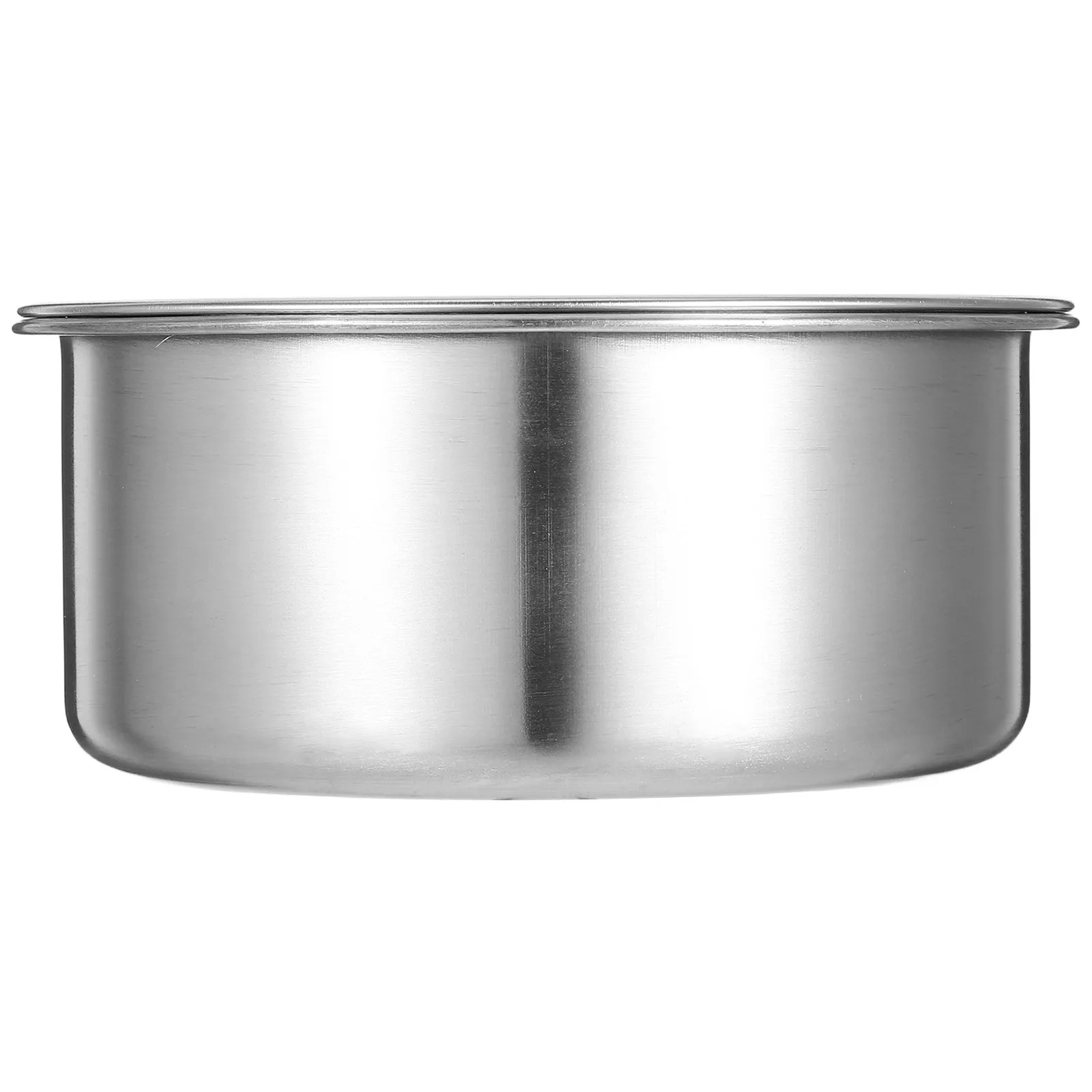 Stainless Steel Steamed Egg Bowl 14Cm with Lid Multipurpose Food Container Soup Dessert Meal Prep Kitchen Restaurant Outdoor