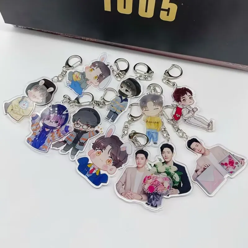 

Xiao Zhan мультфильм аниме брелок кулон, Q-версия реального человека внешний вид индивидуальный рис Flying Hero цепочка для мобильного телефона