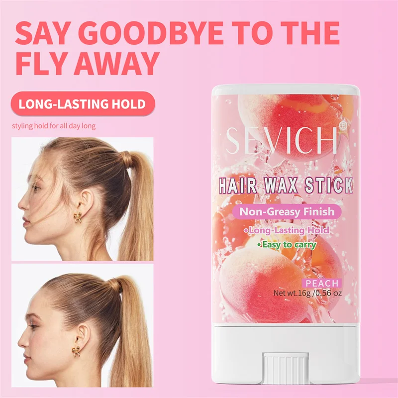 1 Buah Stik Lilin Rambut untuk Rambut Terbang dan Keriting, Rasa Buah, Stik Pomade Penata Rambut Portabel