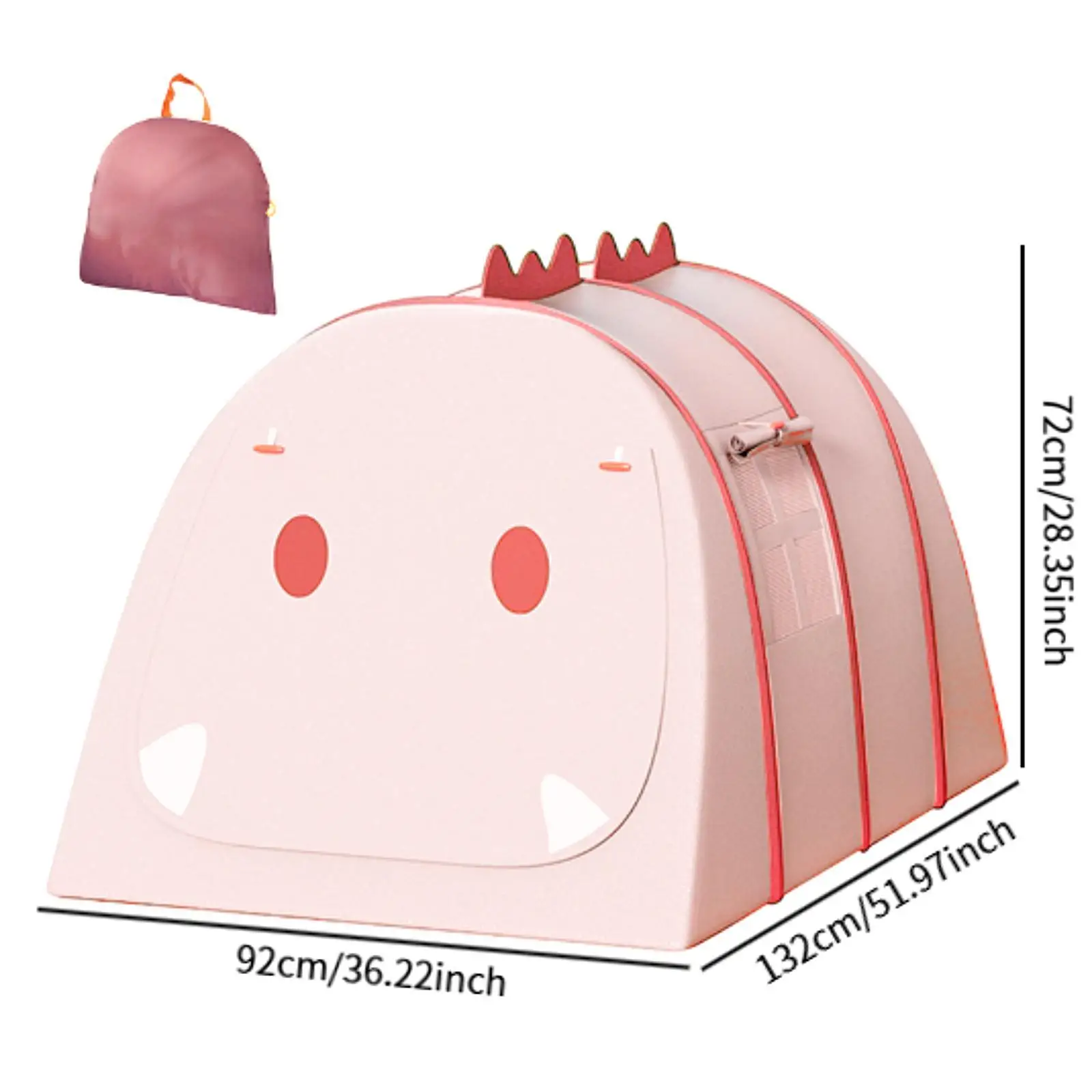 Barraca de brincar para crianças, barraca de brincar interna e externa com bolsa de transporte com janela para jogos de acampamento