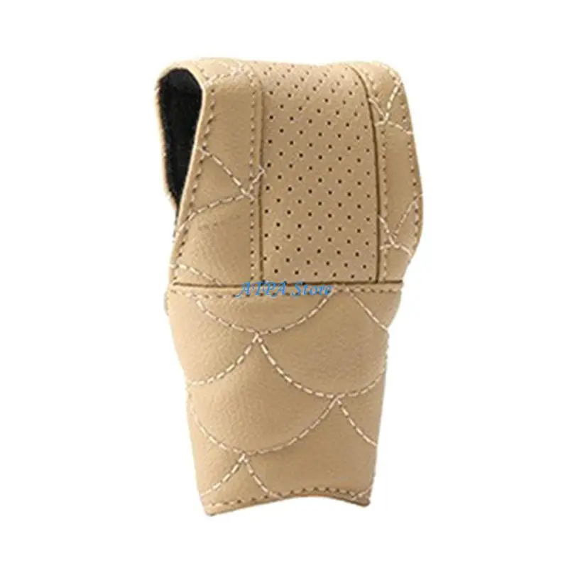 

U13C General Shifts Knob Cover Stylish Leather Shifter Cover Vehicle Accessories