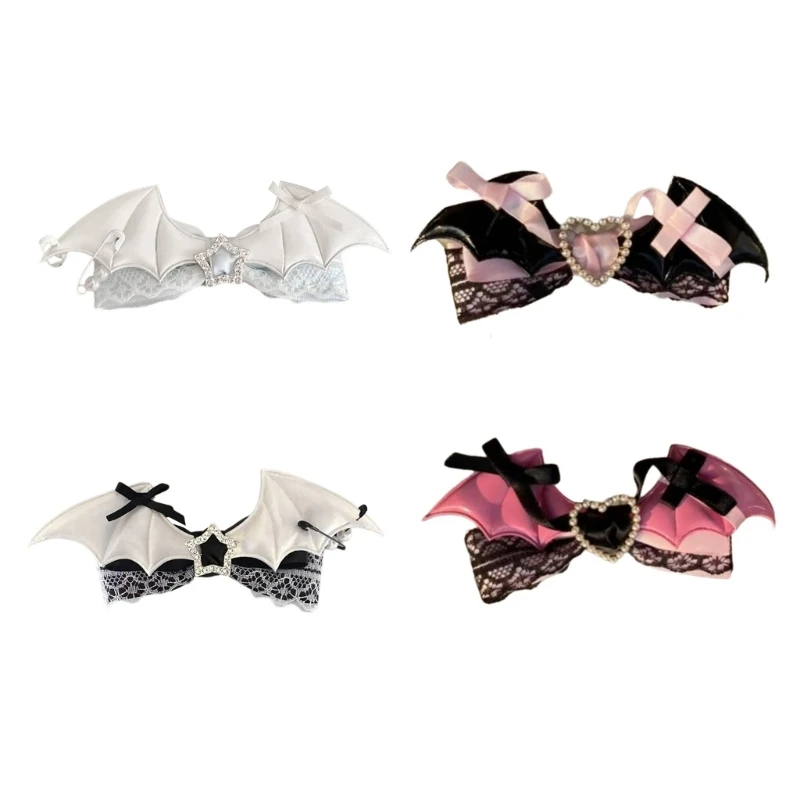 

Cosplay Hair Clip Novelty Bat Wing Lace Bows Hairclip Party Headwear Anime Hairpin Female Hair Grip Halloween Headdress