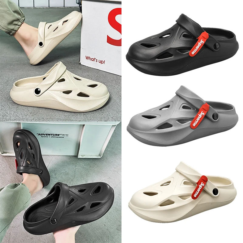 New Unisex Summer Outdoor Vacation Beach Flat Sandals Men's Leisure Slippers Women's Garden Shoes Couple Fashion Slippers 36-45#