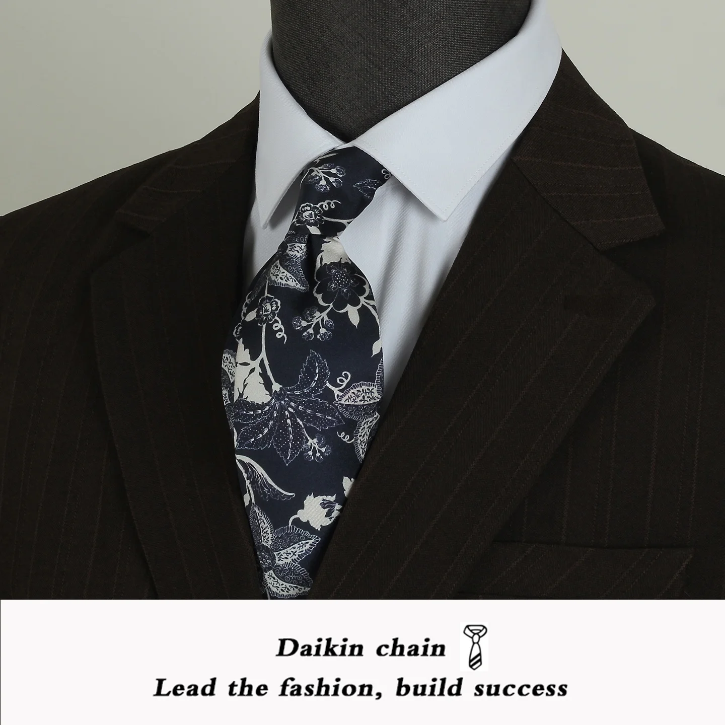 elegant-hand-tied-floral-tie-business-casual-silk-necktie-for-men-and-women-black-grey-embroidered-western-style-shirt
