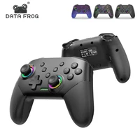 Controlador inalámbrico DATA FROG para consola Switch OLED/Lite Pro Gamepad con batería de 1000Mah función Turbo programable