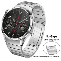 Bracelet à maillons en métal pour HUAWEI ÜCH, bracelet de rechange GT4, accessoires de bracelet de montre de style officiel, pas de lacunes, 46mm