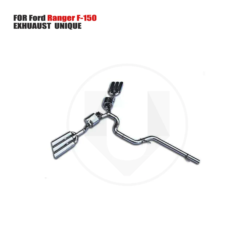 UNIQUE Stainless Steel Exhaust System Performance Catback is Suitable for Ford  Ranger  F-150   6.2T  Car Muffler