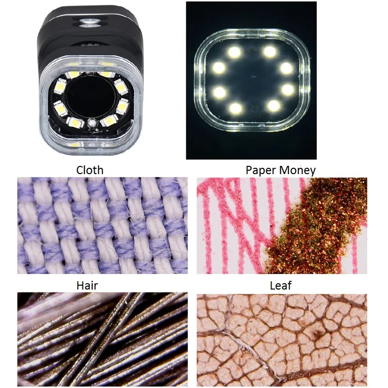 

WiFi Professional USB Digital Microscope 8 LED 2MP 1080P 50-1000X Electronic Endoscope Zoom Camera Magnifier Tools Otoscope