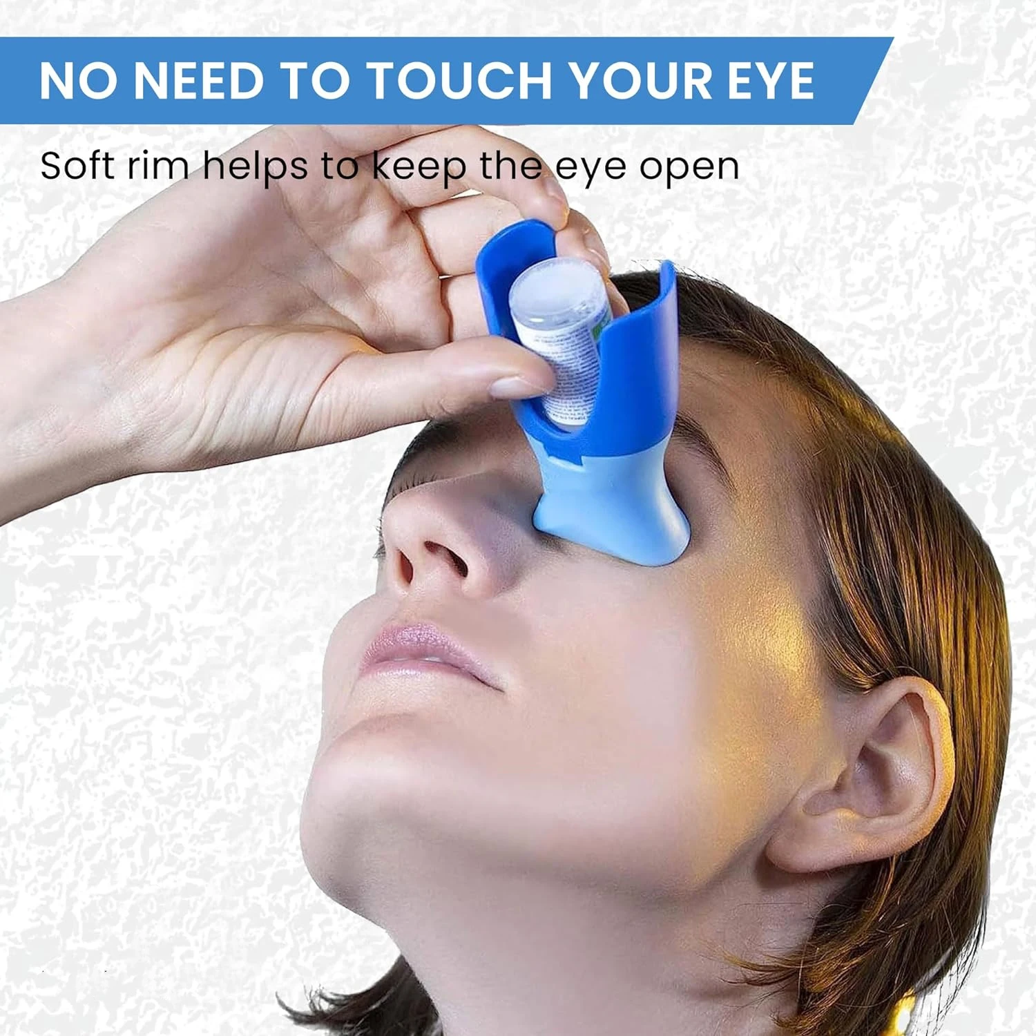 Reusable Eyedrops Holder Eye Drops Bottle Helper Eye Ointments Drops Holder Device Eyedrop Guide Aid Help Applicator Care Tool