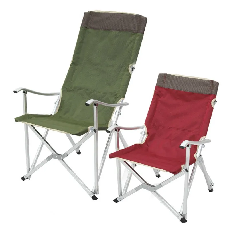 Outdoor ultra-light aluminum alloy folding chair portable fishing chair picnic barbecue lunch chair stool
