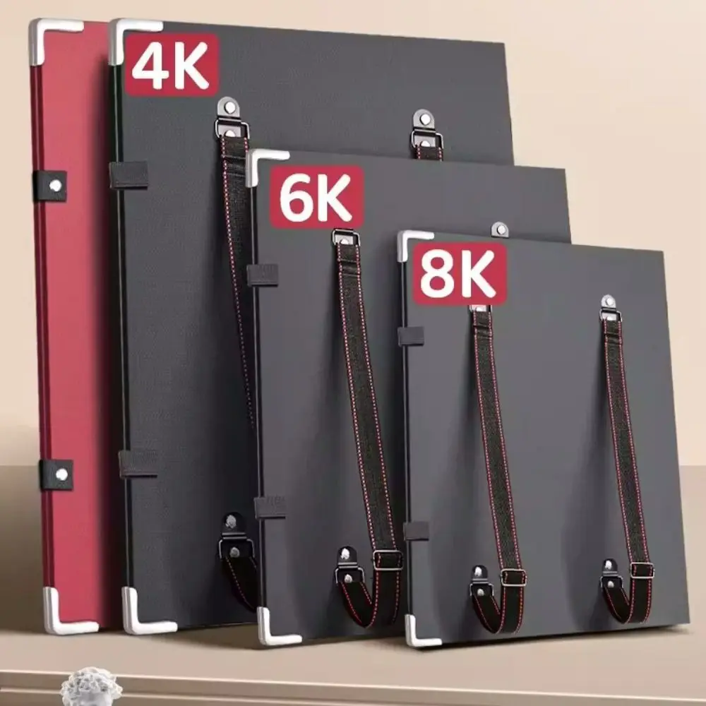 

4/6/8K Drawing Board Clip Art Students Special Waterproof Easel Clip With Shoulder Strap Portable Drawing Paper Holder