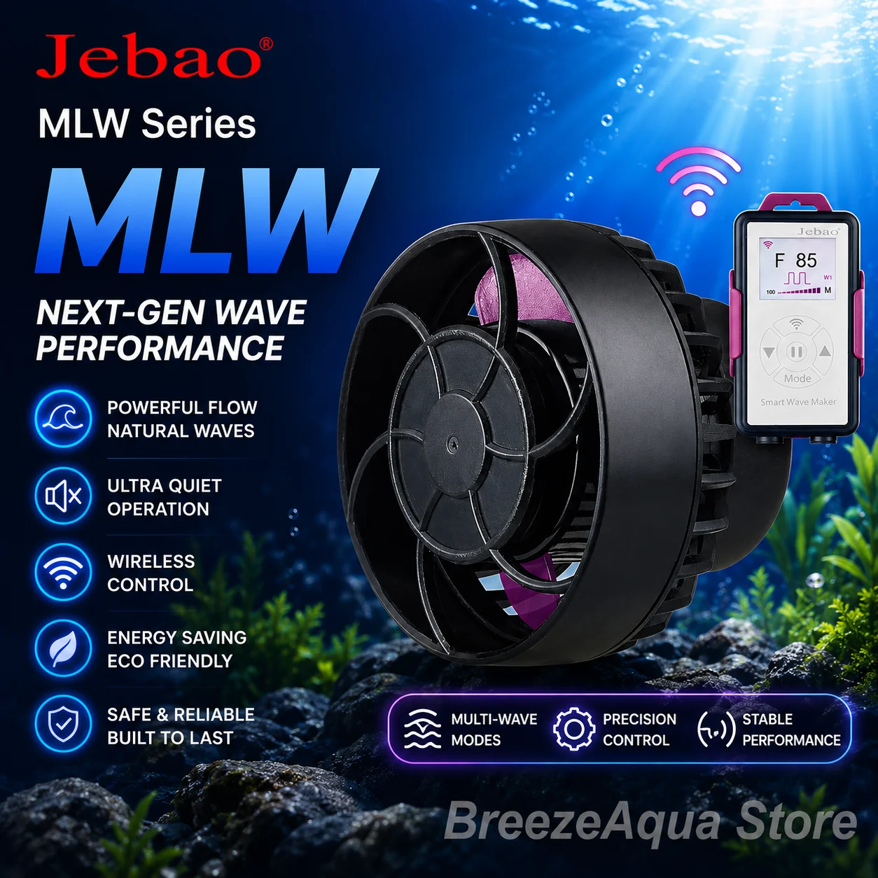 Marine Aquarium Wave Maker - Jebao Jecod MLW Akıllı Dalga Yapıcı