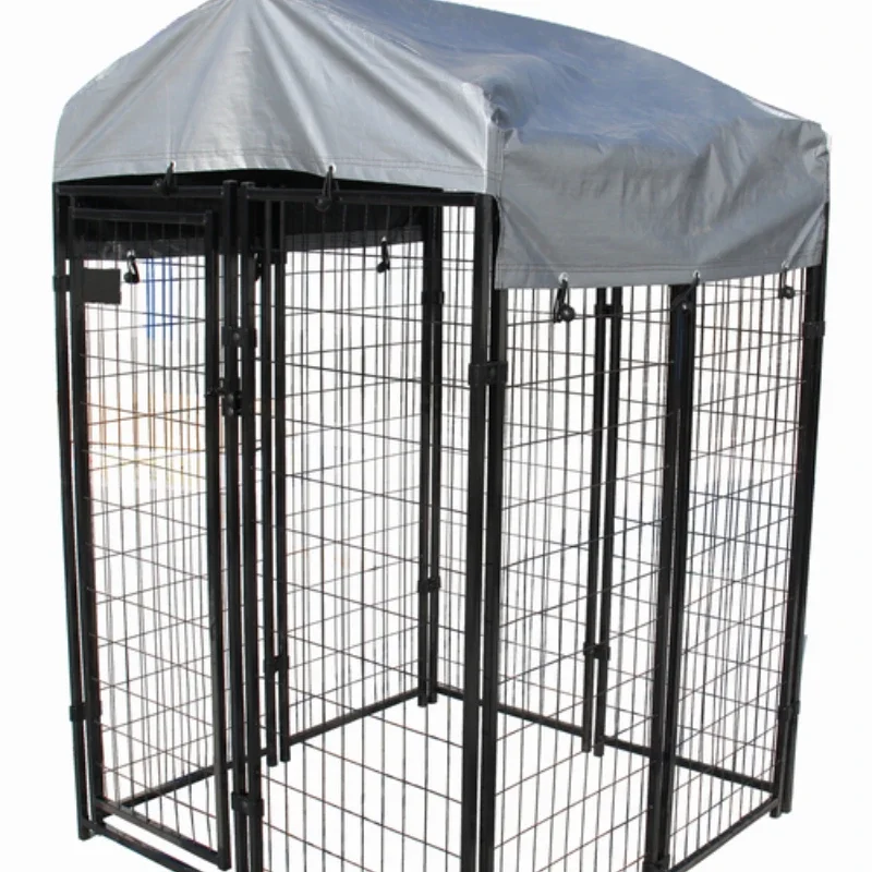 Heavy Duty Outside Welded Wire Metal Mesh Large Outdoor Dog House Pet Cage Dog Kennels and Run for Dogs