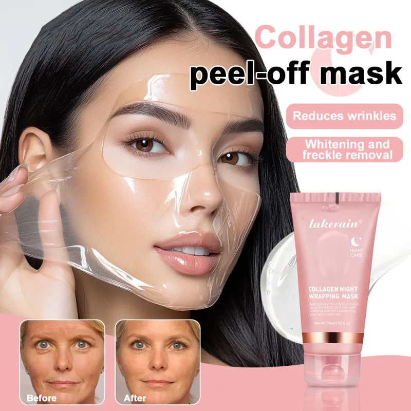 Maschera avvolgente al collagene notturno Ringiovanimento Idratante Illuminante Maschera per il viso coreana Elasticità della pelle Maschera per il viso Bellezza Cura della pelle