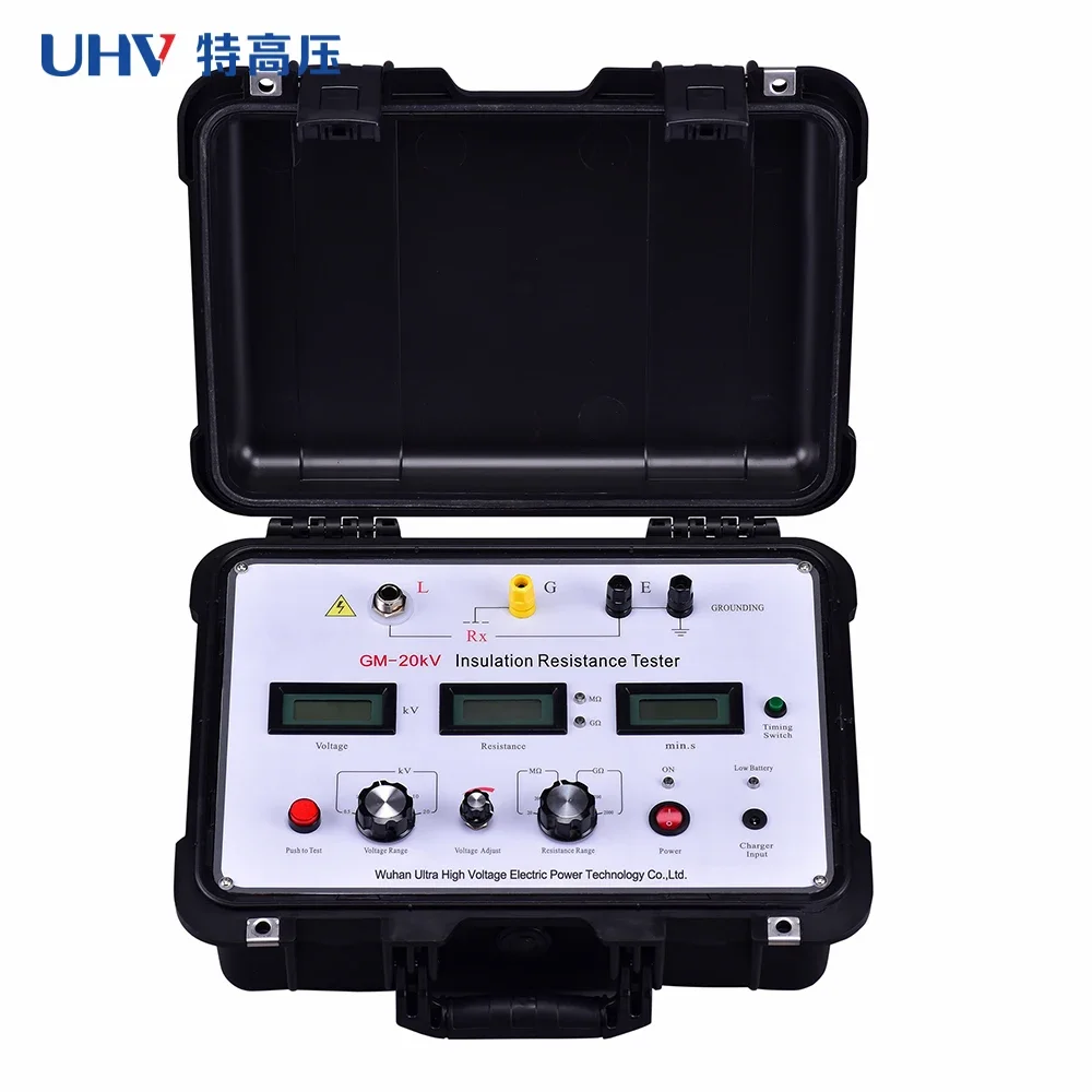 GM-20kV Factory Direct Sale High Voltage Resistivity Meter Insulation Resistance Tester