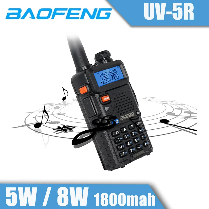 BaoFeng UV-5R Original Walkie Talkie Baofeng 5W/8W UHF/VHF Two Way Ham Radio Baofeng Walkie Talkie